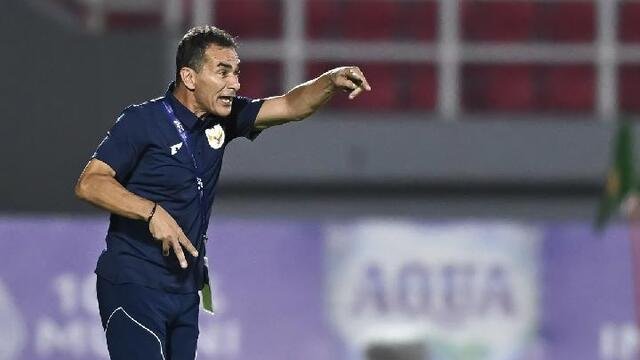 Pelatih timnas U-23 Indonesia Gerald Vanenburg. Antara/Sigid Kurniawan