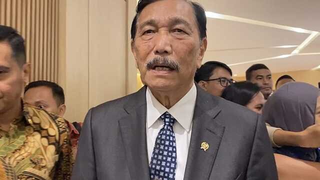 Ketua Dewan Ekonomi Nasional, Luhut Binsar Pandjaitan di Kantor Kementerian Kesehatan (Kemenkes), pada Selasa (9/9/2025). tirto.id/Rahma