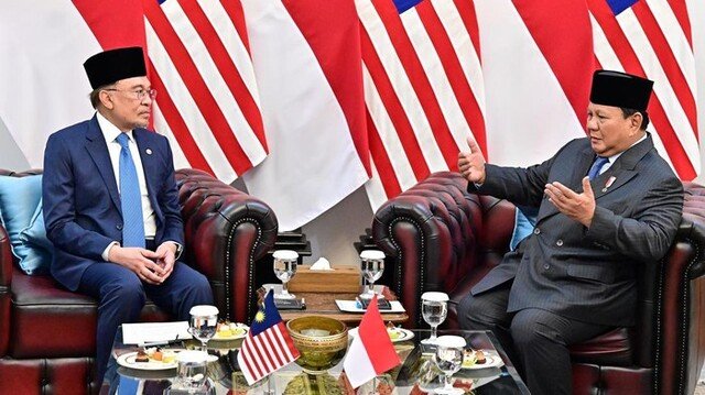 PM Malaysia Anwar Ibrahim dan Presiden Prabowo Subianto. (Muchlis Jr/Biro Pers Sekretariat Presiden)