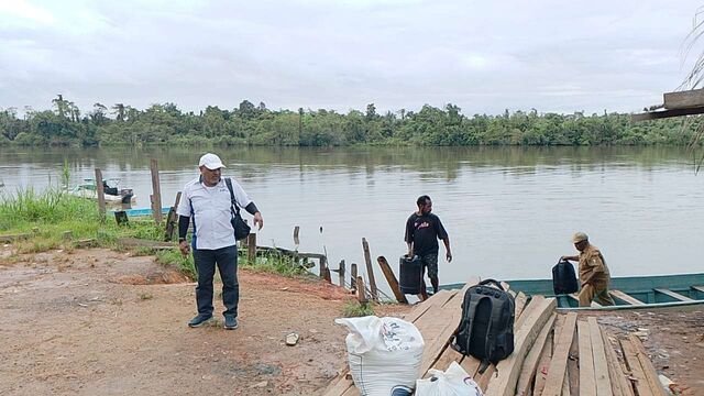 Kunjungan Disparpora ke Distrik Jair. Sumber Foto: RRI Boven Digoel
