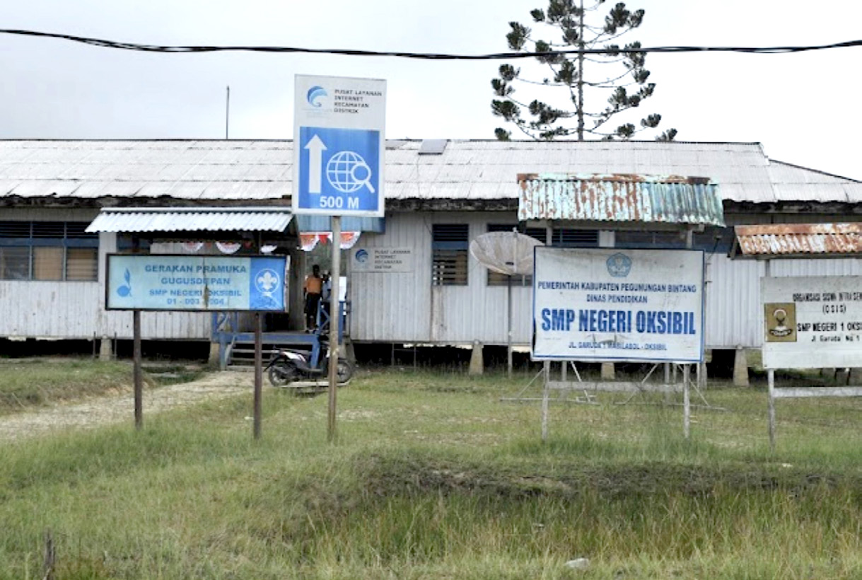 Fasilitas pendidikan Pegunungan Bintang