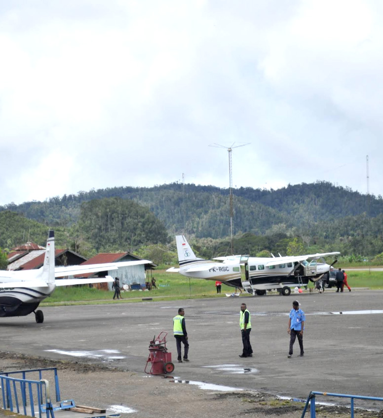 Aktivitas penerbangan Bandara Oksibil