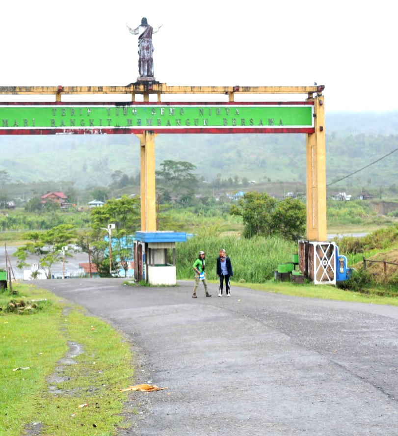 Gerbang kawasan Kabupaten Pegunungan Bintang